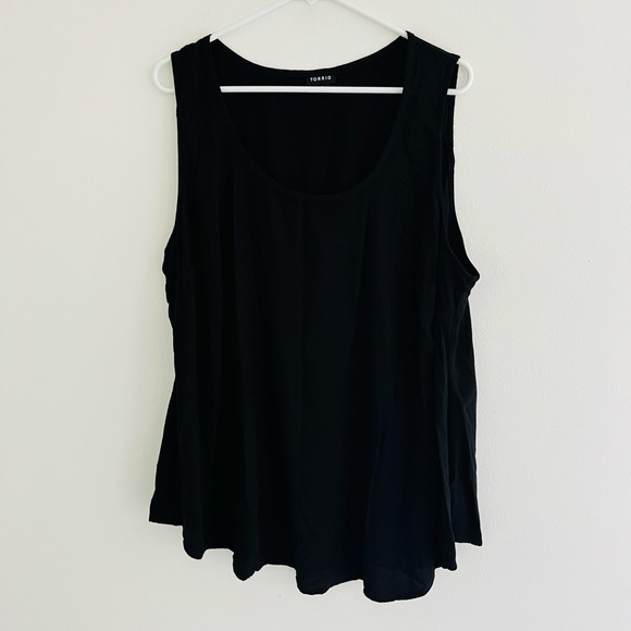 torrid Tops - Torrid Black Sleeveless Tank Blouse 3XL